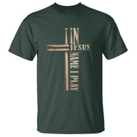 Christian Drummer T Shirt In Jesus Name I Play Drumstick Cross Drums Percussionist