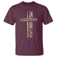 Christian Drummer T Shirt In Jesus Name I Play Drumstick Cross Drums Percussionist