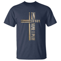 Christian Drummer T Shirt In Jesus Name I Play Drumstick Cross Drums Percussionist
