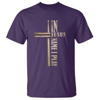 Christian Drummer T Shirt In Jesus Name I Play Drumstick Cross Drums Percussionist