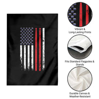 Patriotic Drummer Garden Flag Percussionist Gift Drumming Drumsticks American Flag