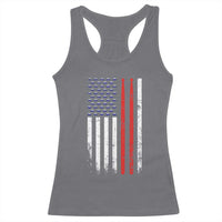 Patriotic Drummer Racerback Tank Top Percussionist Gift Drumming Drumsticks American Flag