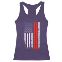 Patriotic Drummer Racerback Tank Top Percussionist Gift Drumming Drumsticks American Flag