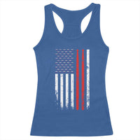 Patriotic Drummer Racerback Tank Top Percussionist Gift Drumming Drumsticks American Flag