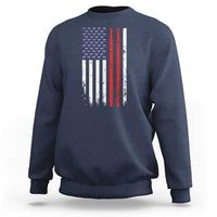 Patriotic Drummer Sweatshirt Percussionist Gift Drumming Drumsticks American Flag