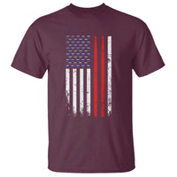 Patriotic Drummer T Shirt Percussionist Gift Drumming Drumsticks American Flag