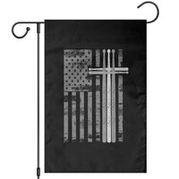 Christian Drummer Garden Flag American Flag Drumsticks Religious Faith Cross Patriotic