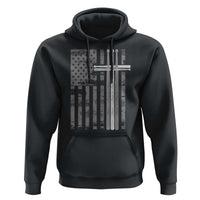 Christian Drummer Hoodie American Flag Drumsticks Religious Faith Cross Patriotic