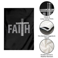 Christian Drummer Garden Flag Faith Drum Stick Cross