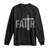 Christian Drummer Long Sleeve Shirt Faith Drum Stick Cross