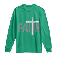 Christian Drummer Long Sleeve Shirt Faith Drum Stick Cross