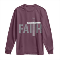 Christian Drummer Long Sleeve Shirt Faith Drum Stick Cross
