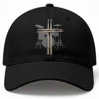 Christian Drummer Baseball Cap Drum Sticks Cross Percussionist Jesus Church