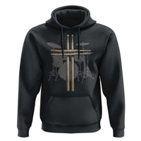 Christian Drummer Hoodie Drum Sticks Cross Percussionist Jesus Church