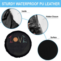 Retro Drummer Spare Tire Cover Drum Love Drums Drumline