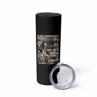 Vintage Black Panther Party Skinny Tumbler Huey P. Newton Bobby Seale Black History Month Juneteenth
