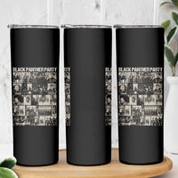 Vintage Black Panther Party Skinny Tumbler Huey P. Newton Bobby Seale Black History Month Juneteenth