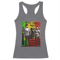 Vintage Black Panther Party Racerback Tank Top Black History Self Defense Huey Newton Bobby Seale