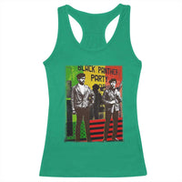 Vintage Black Panther Party Racerback Tank Top Black History Self Defense Huey Newton Bobby Seale