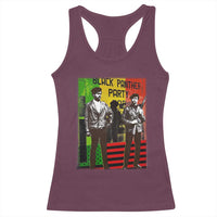 Vintage Black Panther Party Racerback Tank Top Black History Self Defense Huey Newton Bobby Seale