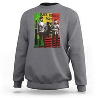 Vintage Black Panther Party Sweatshirt Black History Self Defense Huey Newton Bobby Seale