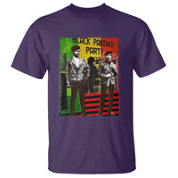 Vintage Black Panther Party T Shirt Black History Self Defense Huey Newton Bobby Seale
