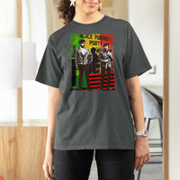 Vintage Black Panther Party T Shirt For Women Black History Self Defense Huey Newton Bobby Seale