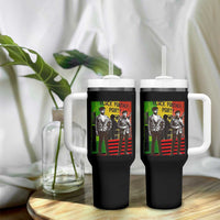 Vintage Black Panther Party Tumbler With Handle Black History Self Defense Huey Newton Bobby Seale