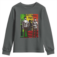 Vintage Black Panther Party Youth Sweatshirt Black History Self Defense Huey Newton Bobby Seale