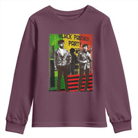 Vintage Black Panther Party Youth Sweatshirt Black History Self Defense Huey Newton Bobby Seale