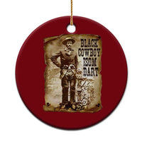 Black Cowboy Isom Dart Ceramic Ornament African American Cowboys Black History - Wonder Print Shop
