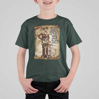 Black Cowboy Isom Dart T Shirt For Kid African American Cowboys Black History