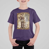 Black Cowboy Isom Dart T Shirt For Kid African American Cowboys Black History