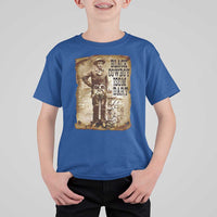 Black Cowboy Isom Dart T Shirt For Kid African American Cowboys Black History