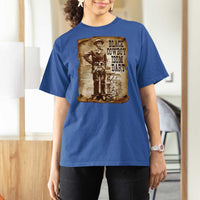 Black Cowboy Isom Dart T Shirt For Women African American Cowboys Black History