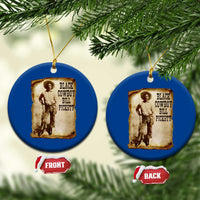 Black Cowboy Bill Pickett Ceramic Ornament African American Cowboys Black History - Wonder Print Shop