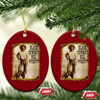 Black Cowboy Bill Pickett Ceramic Ornament African American Cowboys Black History - Wonder Print Shop