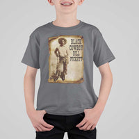 Black Cowboy Bill Pickett T Shirt For Kid African American Cowboys Black History