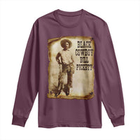 Black Cowboy Bill Pickett Long Sleeve Shirt African American Cowboys Black History