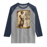 Black Cowboy Bill Pickett Raglan Shirt African American Cowboys Black History