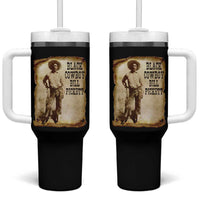 Black Cowboy Bill Pickett Tumbler With Handle African American Cowboys Black History