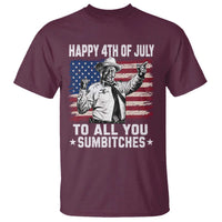 Happy 4th Of July To All You Sumbitches T Shirt Funny Independence Day Meme American Flag