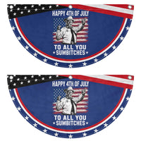 Happy 4th Of July To All You Sumbitches Patriotic Fan Flag Funny Independence Day Meme American Flag