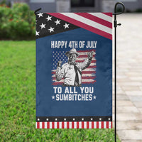 Happy 4th Of July To All You Sumbitches Patriotic Garden Flag Funny Independence Day Meme American Flag