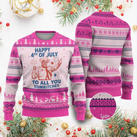Happy 4th Of July To All You Sumbitches Ugly Christmas Sweater Funny Independence Day Meme