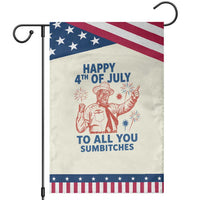 Happy 4th Of July To All You Sumbitches Patriotic Garden Flag Funny Independence Day Meme