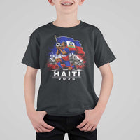 Haiti Soccer 2026 T Shirt For Kid Haitian World Football Fan Ayiti Lover
