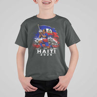 Haiti Soccer 2026 T Shirt For Kid Haitian World Football Fan Ayiti Lover