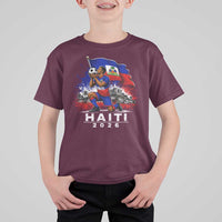 Haiti Soccer 2026 T Shirt For Kid Haitian World Football Fan Ayiti Lover
