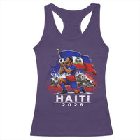 Haiti Soccer 2026 Racerback Tank Top Haitian World Football Fan Ayiti Lover